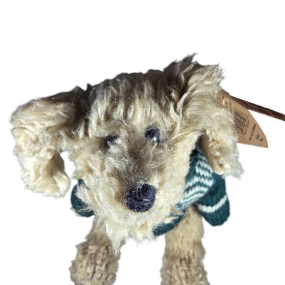 Ty Collectible Spencer Plush dog Style 6046 With Green Sweater christmas - Picture 2 of 8